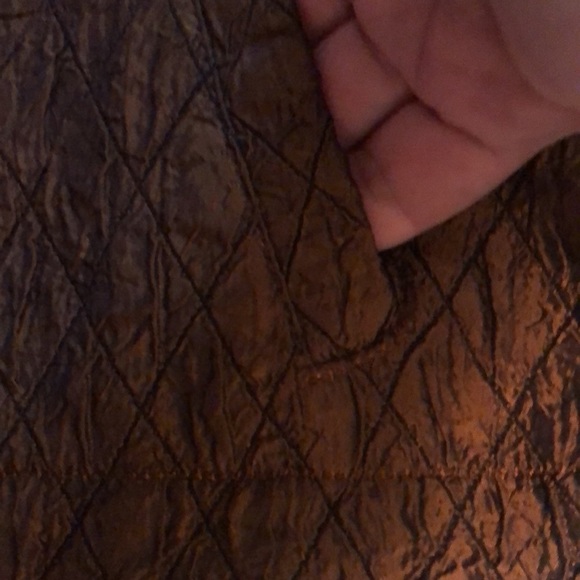 Coldwater Creek size large dark bronze quilted button down jacket - Picture 7 of 9